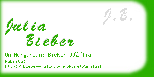 julia bieber business card